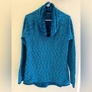 Athleta Space Dye Cowl Neck Sweatshirt. size M